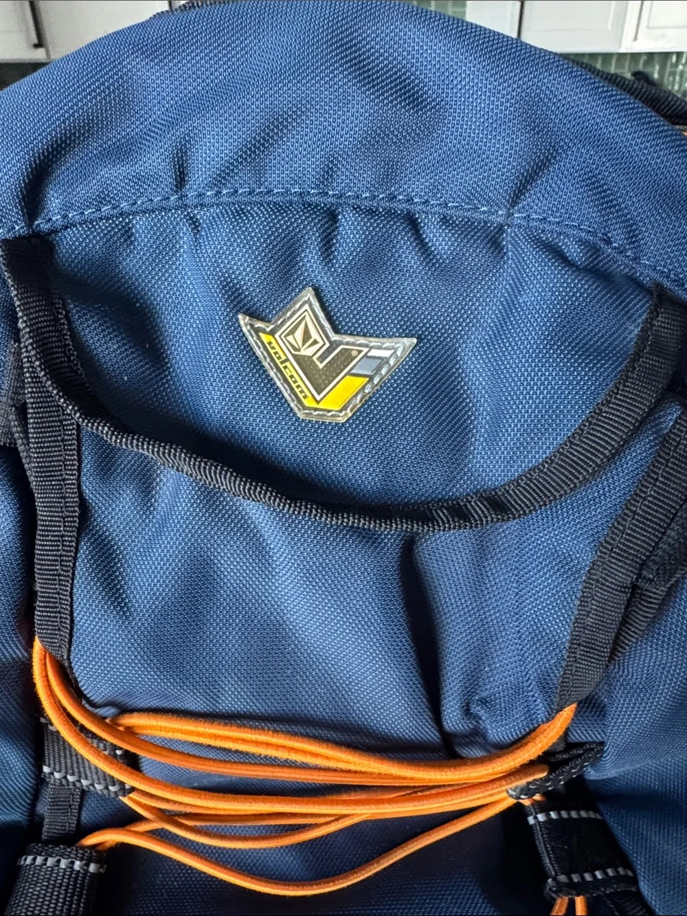 Volcom Navy and Orange Outdoor Backpack